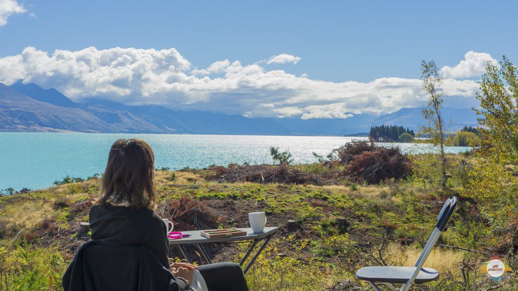 view from the desk to aoraki