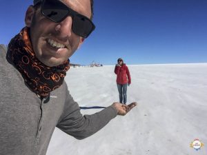 ilka on my hand uyuni